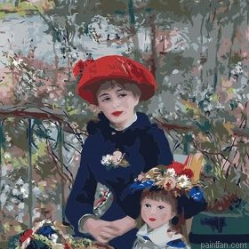 Two Sisters By Renoir Paint By Numbers.png