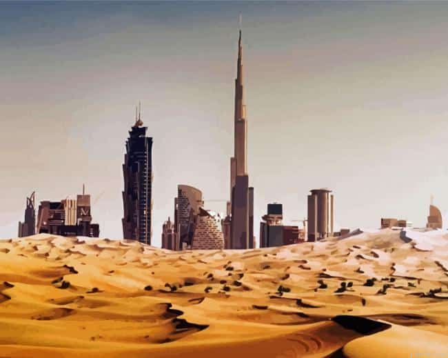 Uae Dubai Desert Paint By Numbers.png