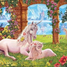 Unicorns In Paradise Paint By Numbers.png