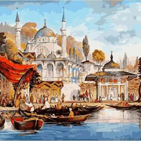 Uskudar Mosque Istanbul Paint By Numbers.png