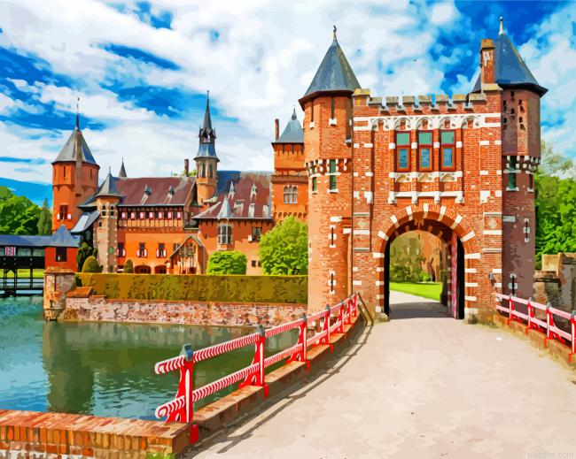 Utrecht Castle De Haar Paint By Number.png