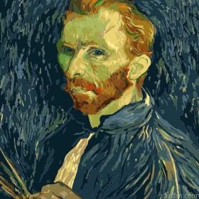 Van Gogh Portrait Paint By Numbers.png