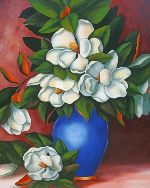 Vase Of Magnolias Paint By Number.png
