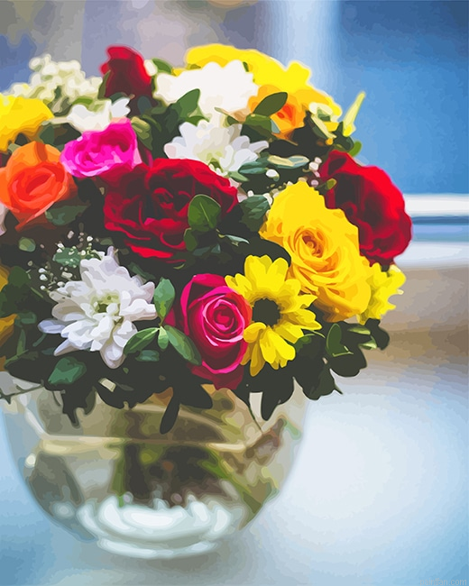 Vase Of Flowers New Paint By Numbers.png
