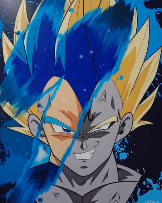 Vegeta Prince Of All Saiyans New Paint By Numbers.png