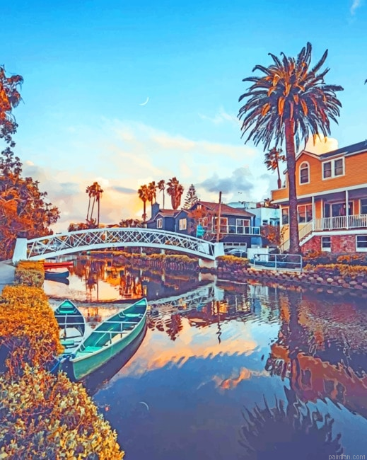 Venice Canals Los Angeles California New Paint By Numbers.png