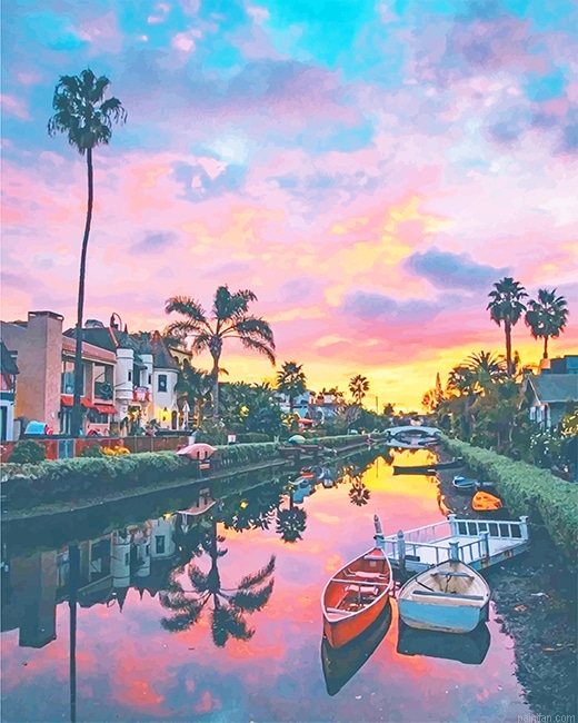 Venice Canals Walkaway Los Angeles California New Paint By Numbers.png