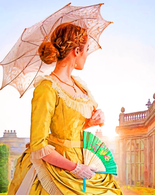 Victorian Woman Looking Back New Paint By Numbers.png