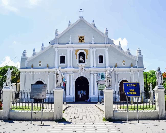 Vigan Cathedral Paint By Numbers.png