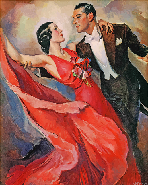 Vintage Dancers Art Paint By Numbers.png