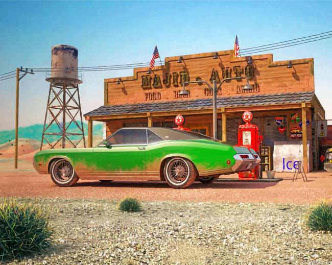 Vintage Green Car Paint By Number.png