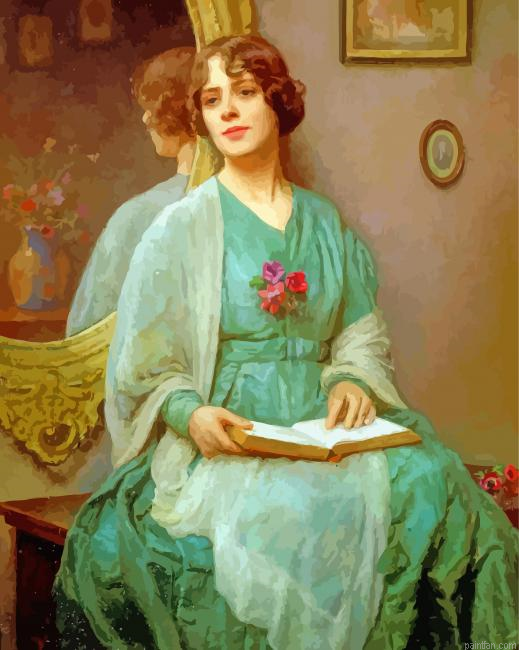 Vintage Lady Paint By Number.png