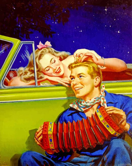 Vintage Lovers Under The Night Stars Paint By Number.png