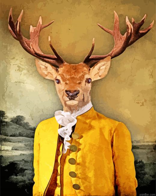 Vintage Mr Deer Paint By Number.png