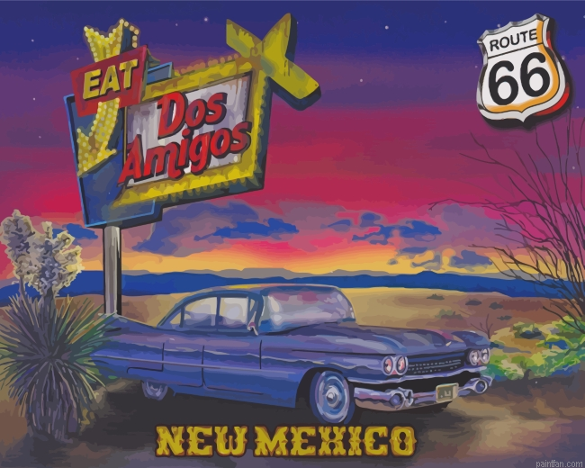 Vintage Route 66 Paint By Number.png