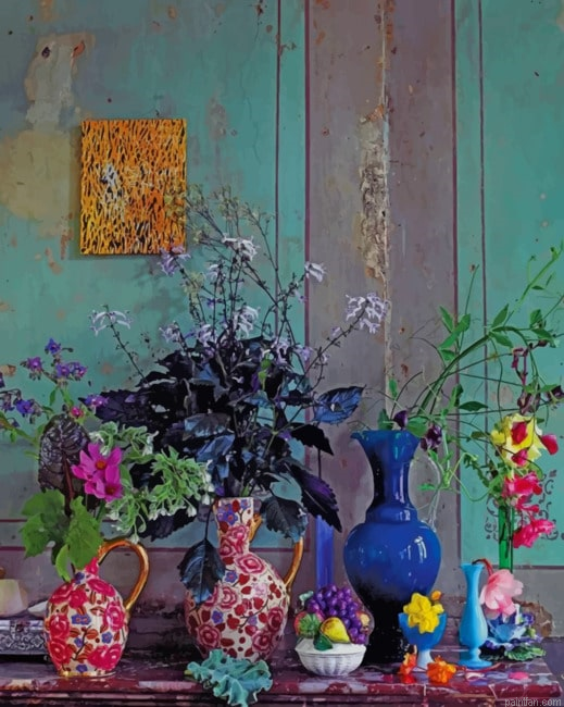 Vintage Vases Of Flowers New Paint By Numbers.png