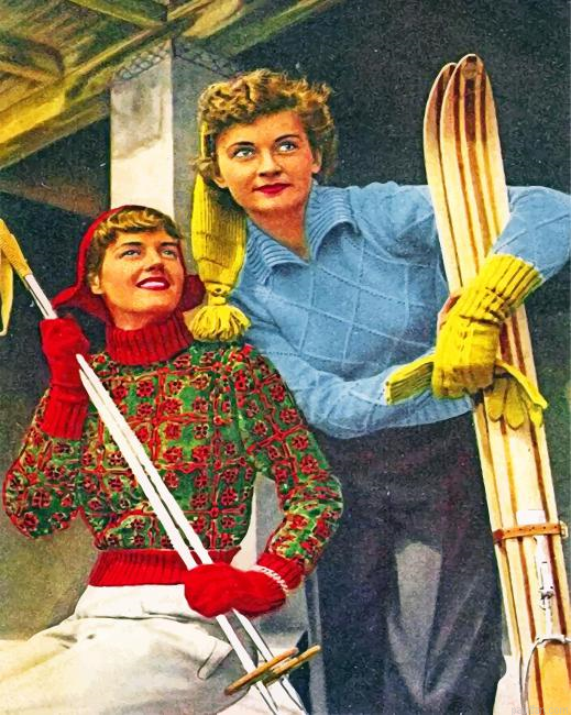 Vintage Women Paint By Number.png