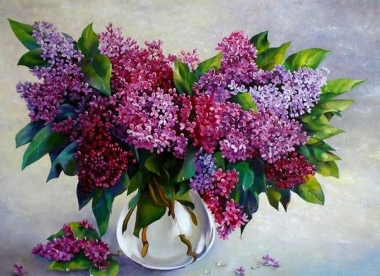 Violet Flowers Paint By Numbers.png