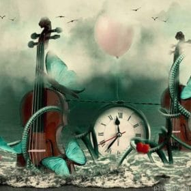 Violins And Alarm Clock Paint By Numbers.png