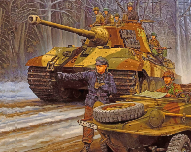 Ww2 German Tiger Tank Paint By Numbers.png