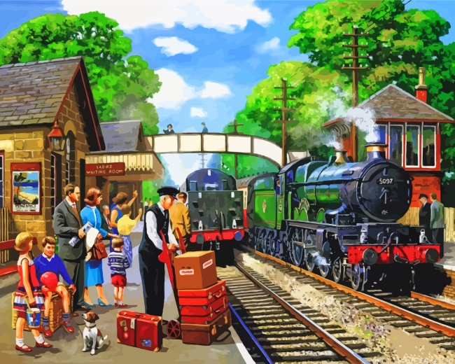 Waiting For Train Paint By Number.png