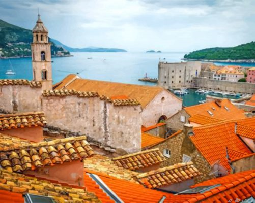 Walls Of Dubrovnik Croatia Paint By Number.png