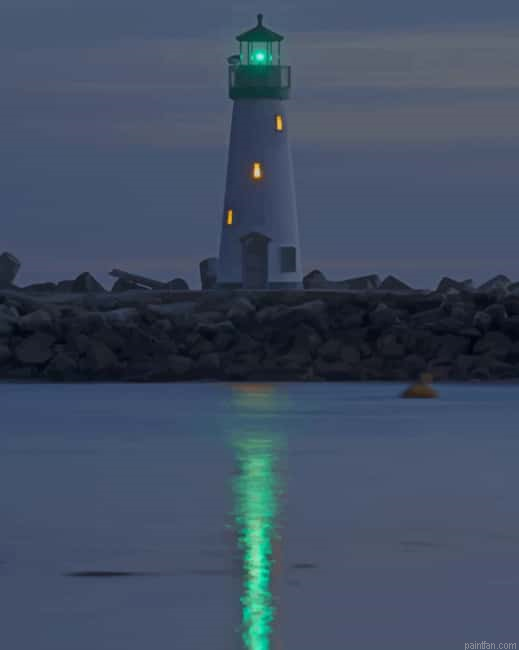 Walton Lighthouse In Santa Cruz California New Paint By Numbers.png
