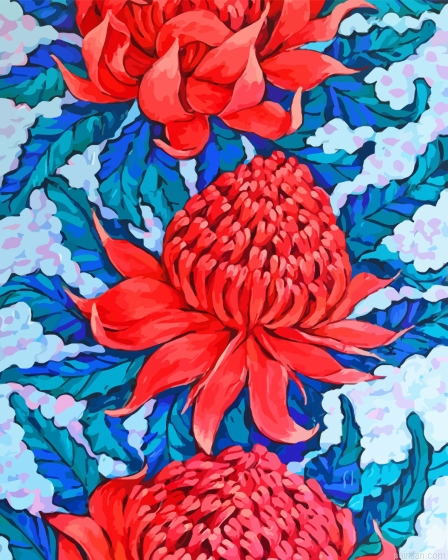 Waratah Paint By Numbers.png