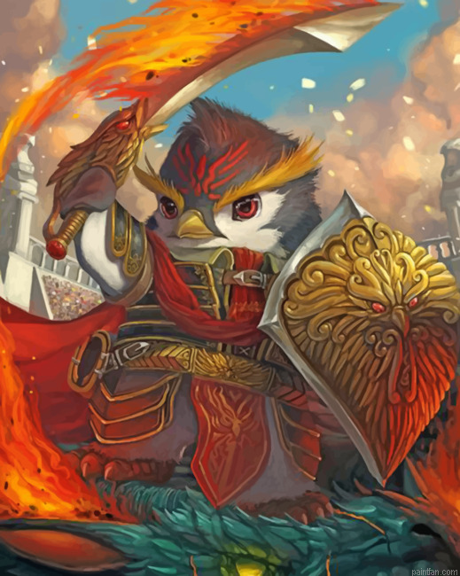 Warrior Bird Paint By Number.png