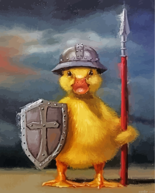 Warrior Little Duck Paint By Number.png