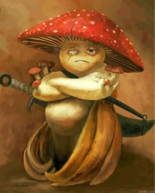 Warrior Mushroom Paint By Number.png