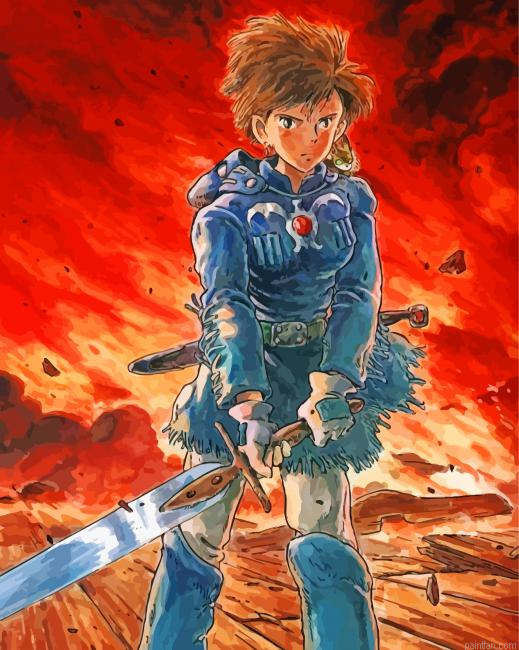 Warrior Nausicaa Paint By Numbers.png