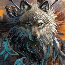 Warrior Wolf Paint By Numbers.png
