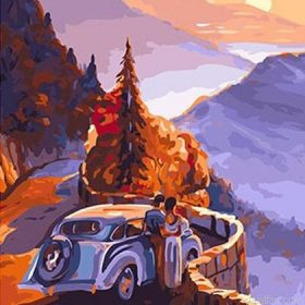 Watching Sunset From Mountain Paint By Numbers.png