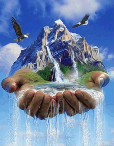 Waterfall Hand Paint By Numbers.png