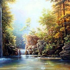 Waterfall In Summer Paint By Numbers.png