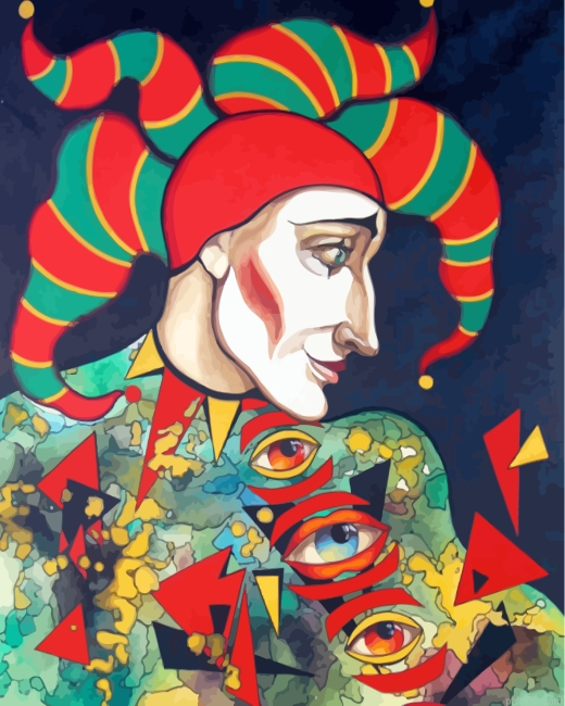 Weird Clown Joker Paint By Number.png