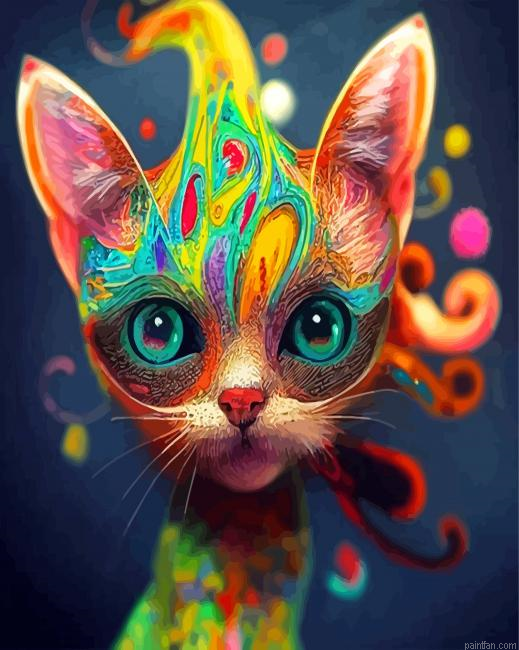 Weird Colorful Cat Paint By Numbers.png