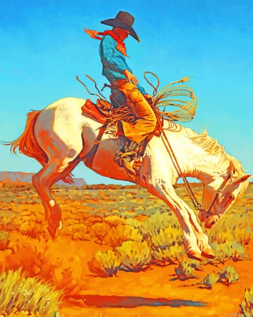 Western Native On Horse New Paint By Numbers.png