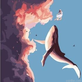 Whale Dancing With Girl Paint By Numbers.png