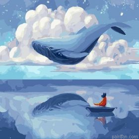 Whale Flying In The Sky Paint By Numbers.png