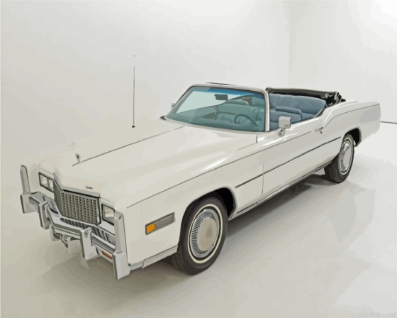 White Cadillac Eldorado Paint By Numbers.png