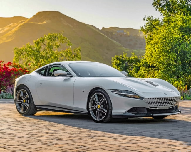 White Ferrari Paint By Numbers.png