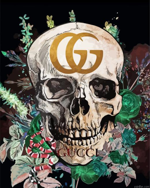 White Gucci Skull Paint By Numbers.png