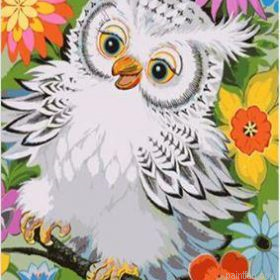 White Owl Paint By Numbers.png