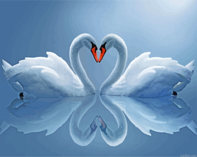 White Swans Paint By Number.png