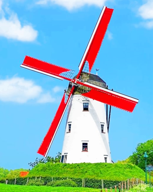 White Windmill New Paint By Numbers.png