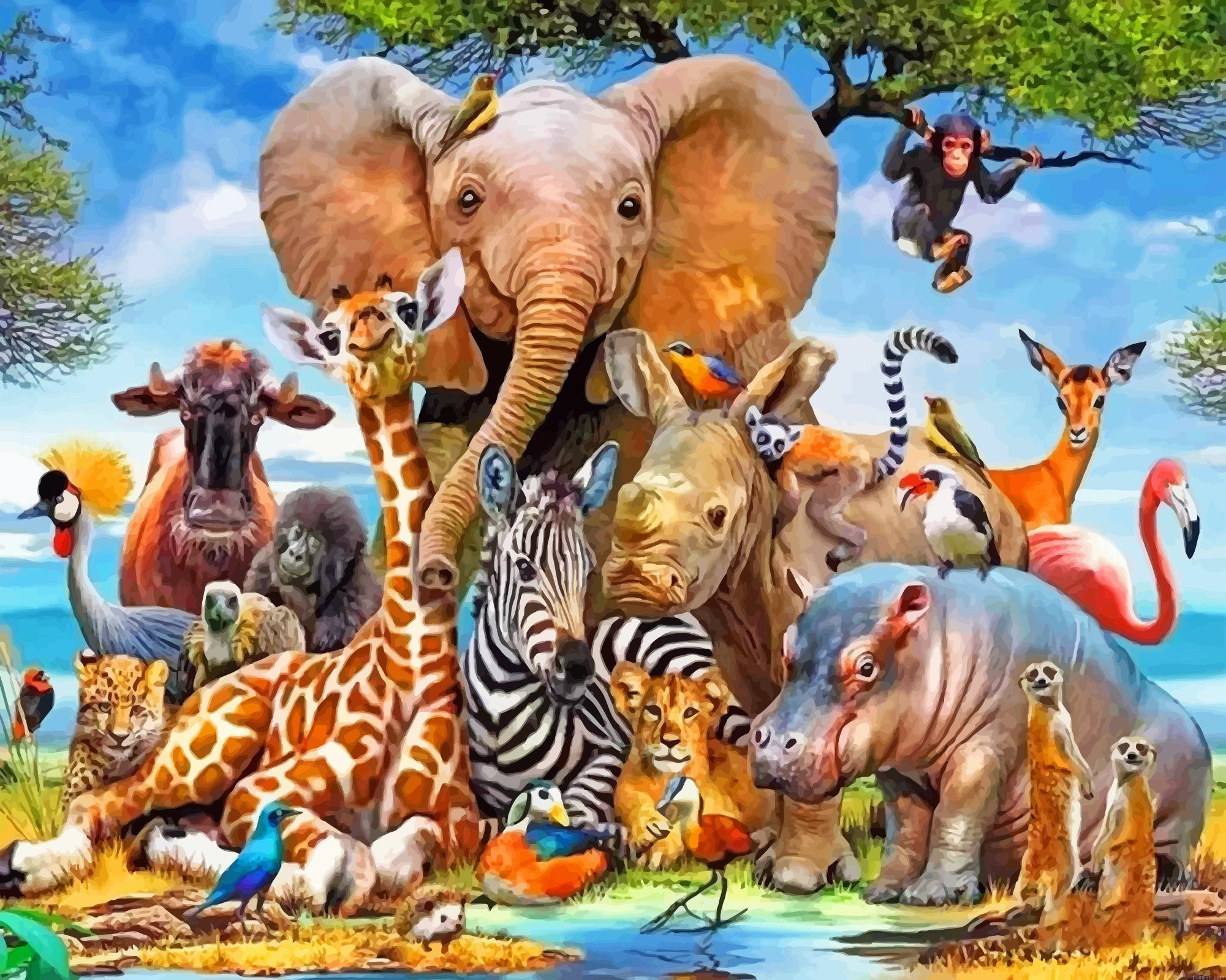 Wild Animals Paint By Number.png