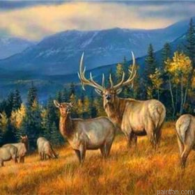 Wild Deers Paint By Numbers.png