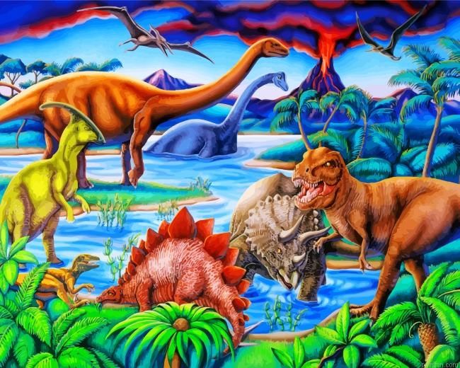 Wild Dinosaurs Paint By Number.png
